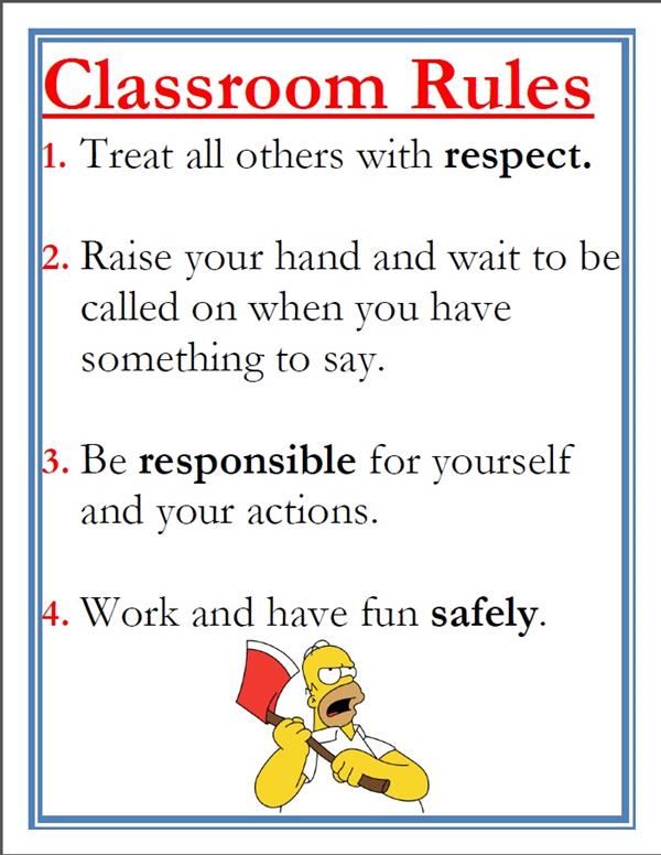 Classroom Rules